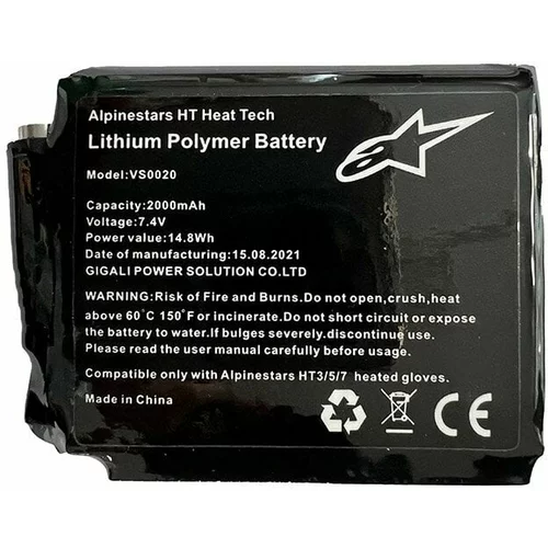 Alpinestars Battery For HT Heat Tech Gloves Black Samo ena velikost Motoristične rokavice