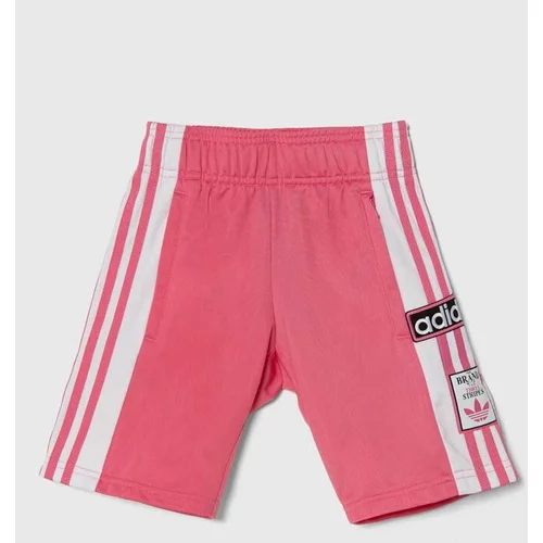 Adidas Otroške kratke hlače roza barva