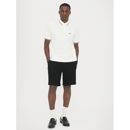Armani Exchange Majica črna / off-bela Slike