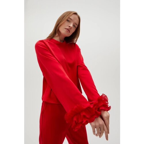 Marisse Women's Shirt Z-Ko-4529 Red Cene