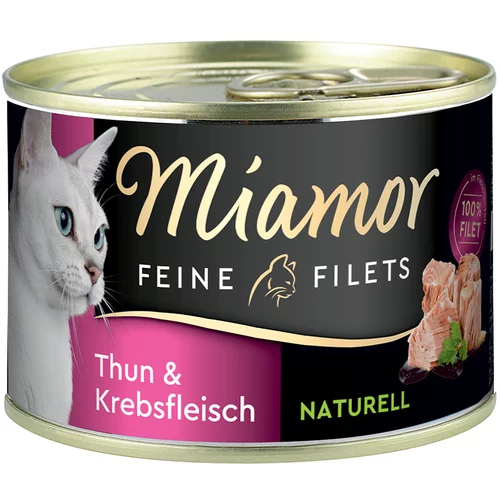 Miamor Ekonomično pakiranje Feine Filets Naturelle 24 x 156 g - Tunjevina i rak