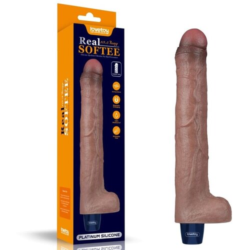 Lovetoy REAL SOFTEE Rechargeable Silicone Vibrating Dildo Lvtoy00715 Cene