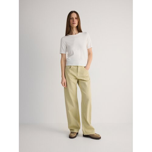 Reserved Wide leg traperice - zelena Cijene