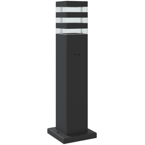  Vanjska podne svjetiljke sa senzorom crne 50 cm aluminijske Slike