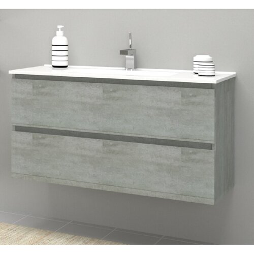 AQUA kupaonski ormarić ispod umivaonika (Boja: Boja betona, D x &amp;Scaron; x V: 46 x 99 x 55,5 cm) Slike