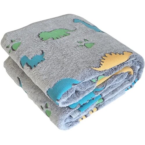 Bbo Ćebe za bebe Dino 632-DINO, 95x120 cm, Sivo Slike
