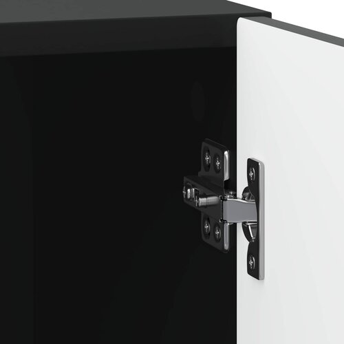  Noćni ormar Crna 43 x 34,5 x 50 cm Konstruirano drvo Slike