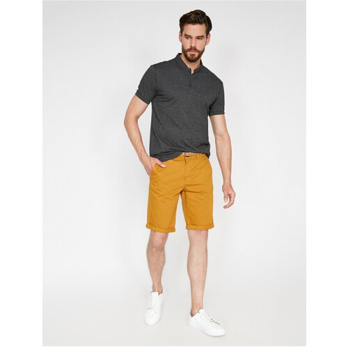 Koton Shorts - Yellow - Normal Waist Slike