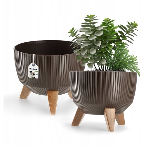 KADAX Vrtni lonec za rože z nogami Velika okrogla vstavljiva posoda 24 cm, (5000350754) Cene