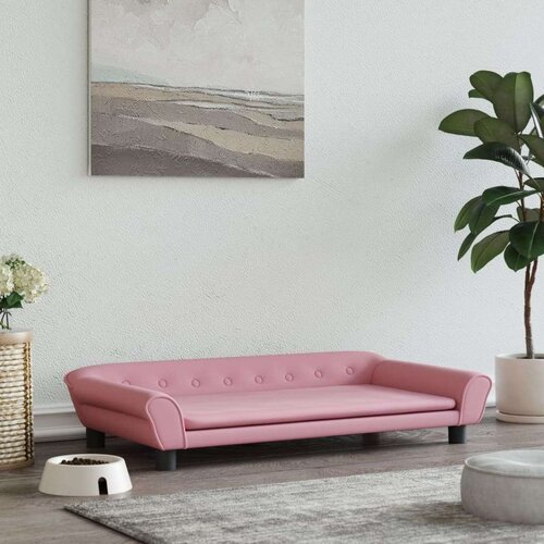  Krevet za pse ružičasti 100 x 50 x 21 cm baršunasti Cijene