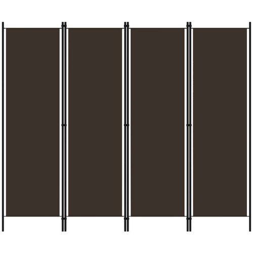 vidaXL Paravan 4-delni rjav 200x180 cm Cene