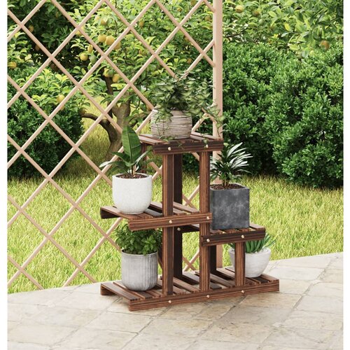 vidaXL Stojalo za rastline 58x25x51 cm trden les jelke Cene