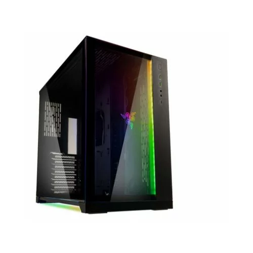 Lian Li računalniško ohišje , O11Dynamic razer edition, atx, midi-tower, kaljeno steklo, črno