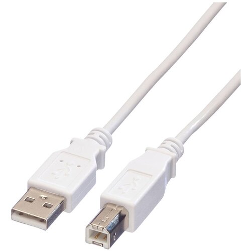 Value USB kabel USB 2.0 USB-A vtič\, USB-B vtič 3.00 m bela za&scaron;čiten 11.99.8831, (20416954) Cene