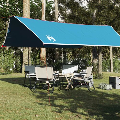 vidaXL Cerada za kampiranje plava 500 x 294 cm vodootporna Cijene