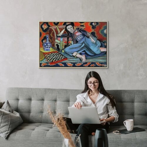  Slika - Henri Matisse &amp;ndash; Odalisque with Turkish Chair 120x80 U prirodnom drvenom okviru Slike