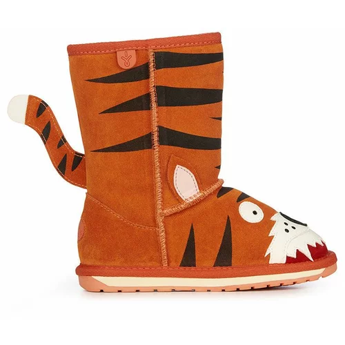 EMU Australia Dječje cipele za snijeg od brušene kože Tiger boja: narančasta