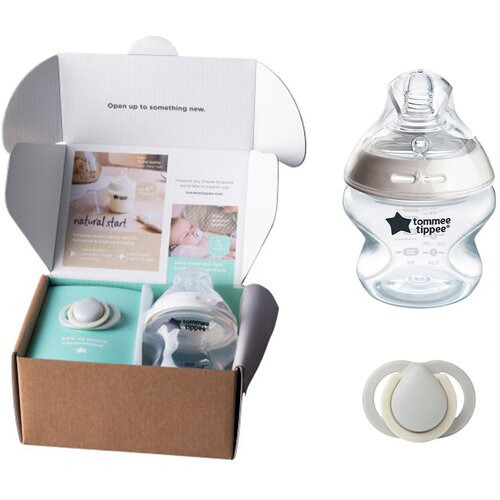 Tommee_Tippee steklenička plastična NS 150ml & duda 0-2m Cene