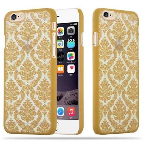 Cadorabo Case, združljiv z Apple v zlatu - Za&amp;scaron;čitna prevleka za trdo ohi&amp;scaron;je v Cvetu Paisley Henna Design proti praskam in udarcem, (20565763) Slike
