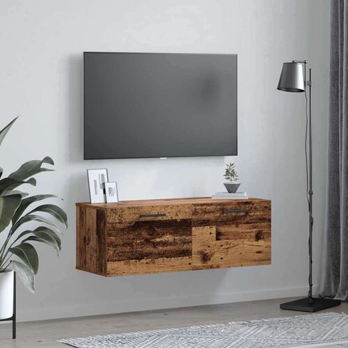 VidaXL Ormar za Zid Staro drvo 100 x 36.5 x 35 cm Konstruirano drvo Slike