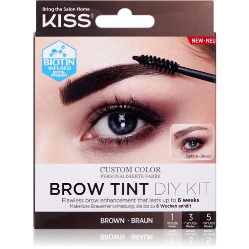 Kiss Brow Tint DIY Kit barva za obrvi odtenek Brown 20 ml Cene