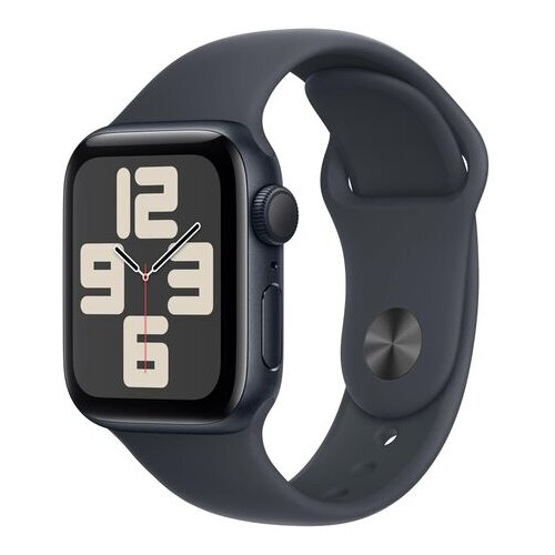 Apple Watch SE (2nd Gen) [GPS 40mm] Smartwatch with Midnight Aluminum Case with Midnight Sport Band S/M. Fitness and Sleep Trackers, Crash Detection, Heart Rate Monitor, Retina Display Cene