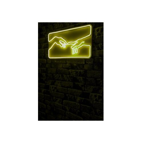 WALLXPERT dekorativna plastična led rasveta creation of adam yellow Slike