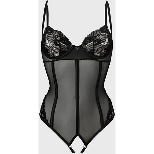 Obsessive Serena Love Crotchless Teddy Black XS/S Cijene