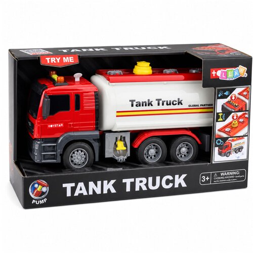 Truck Tanker Water System Hose Water Pouring Lights Sounds Red Slike
