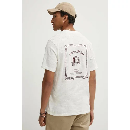 Les Deux Pamučna majica za muškarce, boja: bež, s aplikacijom, LDM101177