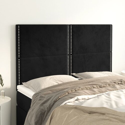 Uzglavlje Crno 144x5x118/128 cm Bar&amp;scaron;unasto Slike