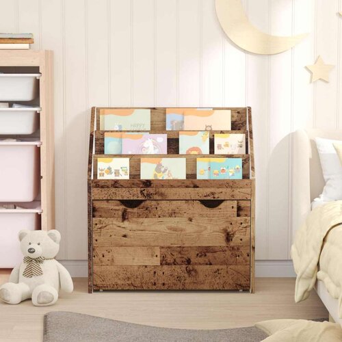  Polica za knjige za djecu Staro drvo 60 x 29 5 x 69 cm Slike