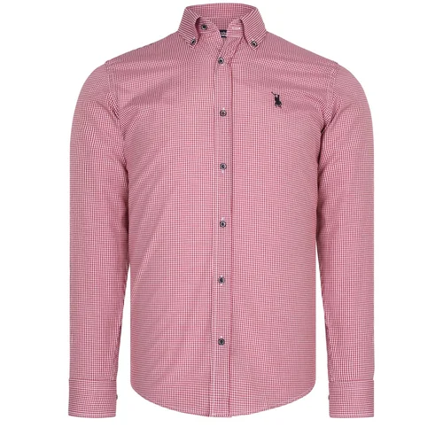 Dewberry G776 MEN'S SHIRT-OUTDOOR BURGUNDY