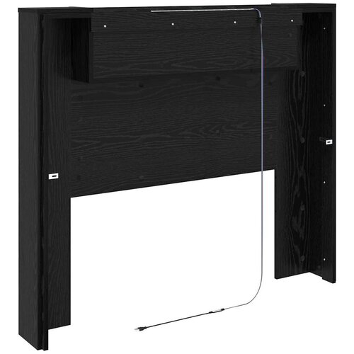  Uzglavlje Crni hrast 120 x 15 x 103,5 cm Konstruirano drvo Slike