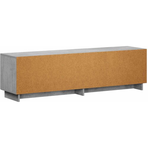  TV stalak 140 x 34,5 x 40 cm Betonska siva Konstruirano drvo Slike