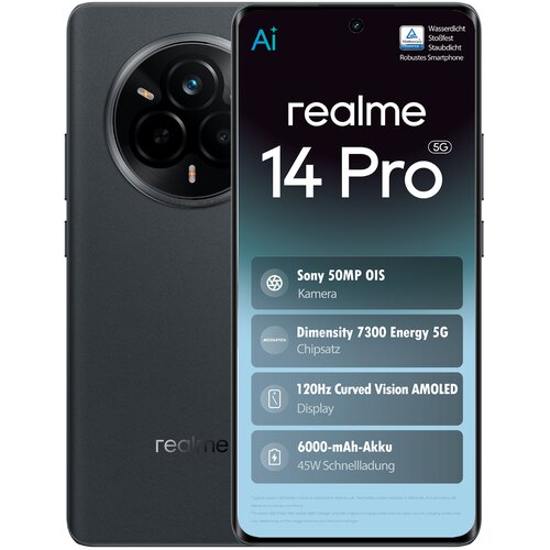 Realme 14 Pro 5G Suede Grey 12+512GB Slike