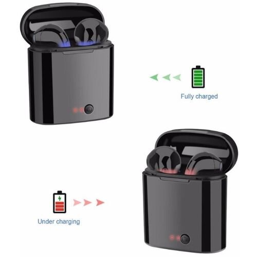  Airpods i7s TWS bluetooth slu&amp;scaron;alice crne Slike