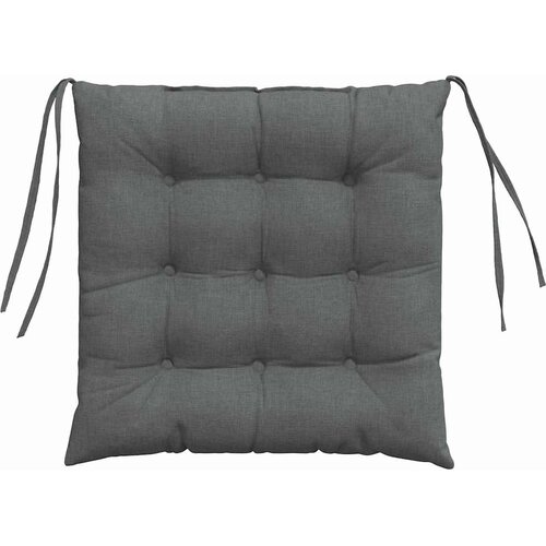  Jastučići za sjedenje 4 pcs Tamno siva 40 x 40 x 6 cm tkanina Slike