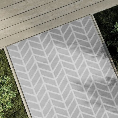 vidaXL Zunanja preproga siva 120x180 cm PP Cene