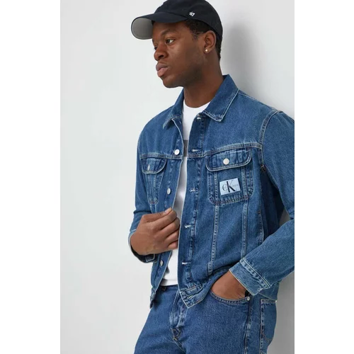 Calvin Klein Jeans Jeans jakna moška, mornarsko modra barva