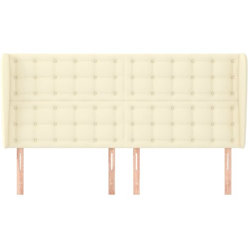  Uzglavlje s u&amp;scaron;ima krem 163x23x118/128 cm od umjetne kože Slike