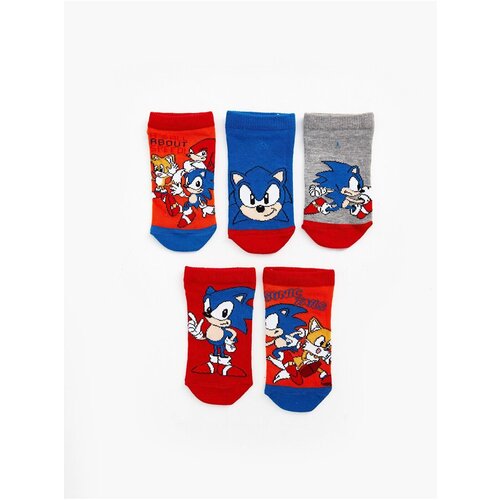 LC Waikiki Sonic Patterned Boy's Booties Socks Pack of 5 Slike