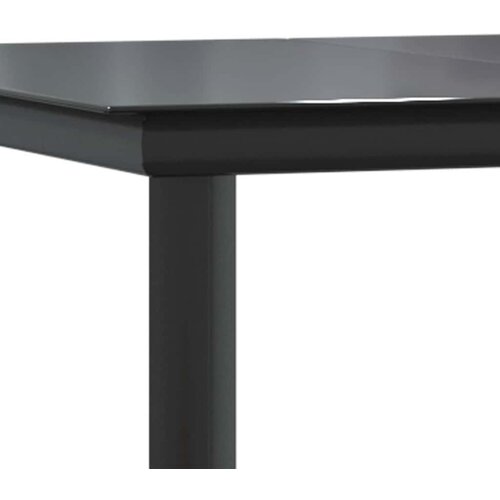  9-dijelni vrtni blagovaonski set s jastucima poliratan i staklo Smeđa 200 x 100 x 74 cm Slike