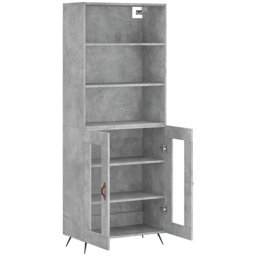  Visoka komoda siva betona 69,5x34x180 cm od konstruiranog drva Slike
