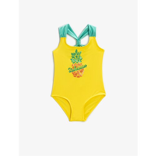 Koton Swimsuit - Yellow - Plain Cene