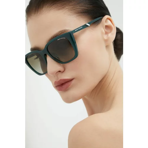 Armani Exchange Sunčane naočale za žene, boja: zelena