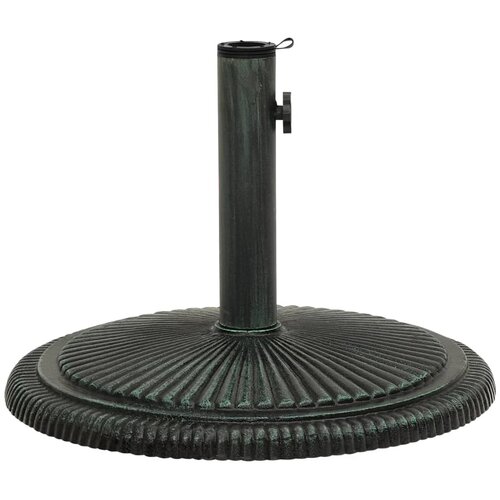 VidaXL Stalak za suncobran zeleni 45 x 45 x 30 cm od lijevanog željeza Slike