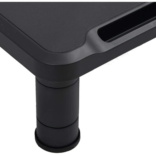 VidaXL Stalak za monitor crni 38x24x10,5 cm Slike
