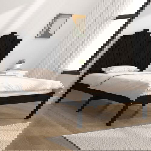 Furnova Posteljni okvir črn iz trdne borovine 100x200 cm, (21939351) Slike
