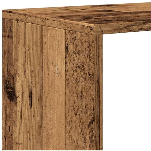 Pregrada regal za knjige 3 razina boja drva 99x29x99cm drveni Slike